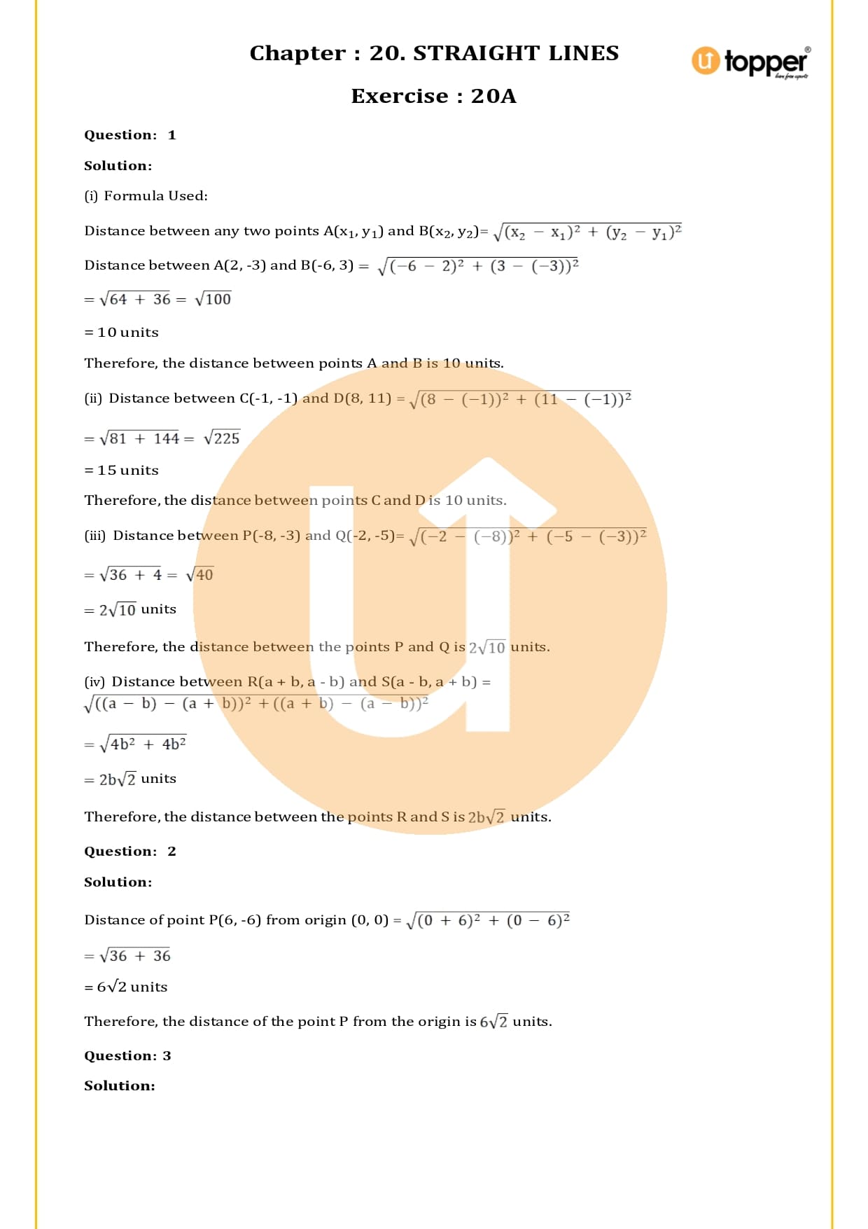 RS Aggarwal Class 11 Solutions Chapter 20