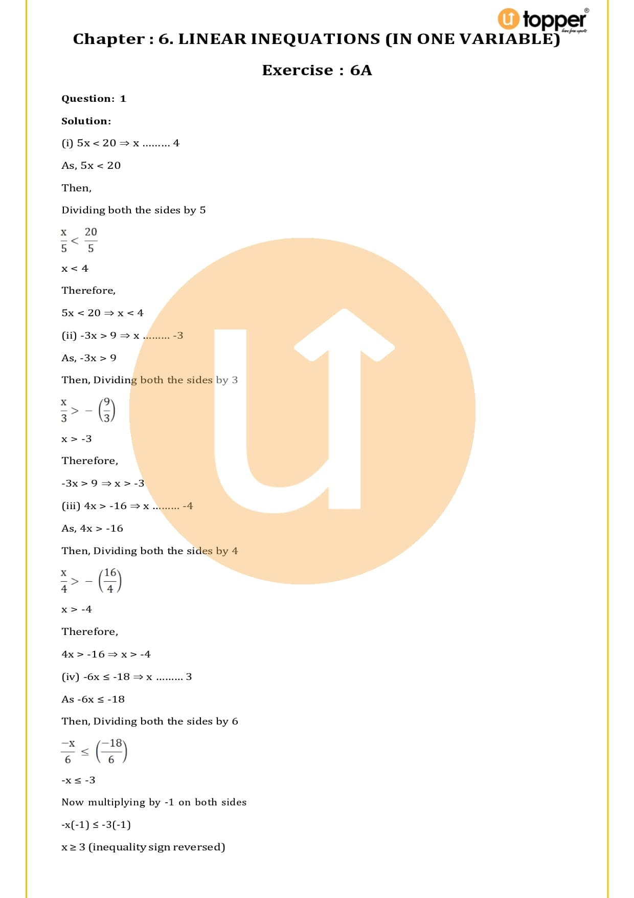RS Aggarwal class 11 solutions chapter 6